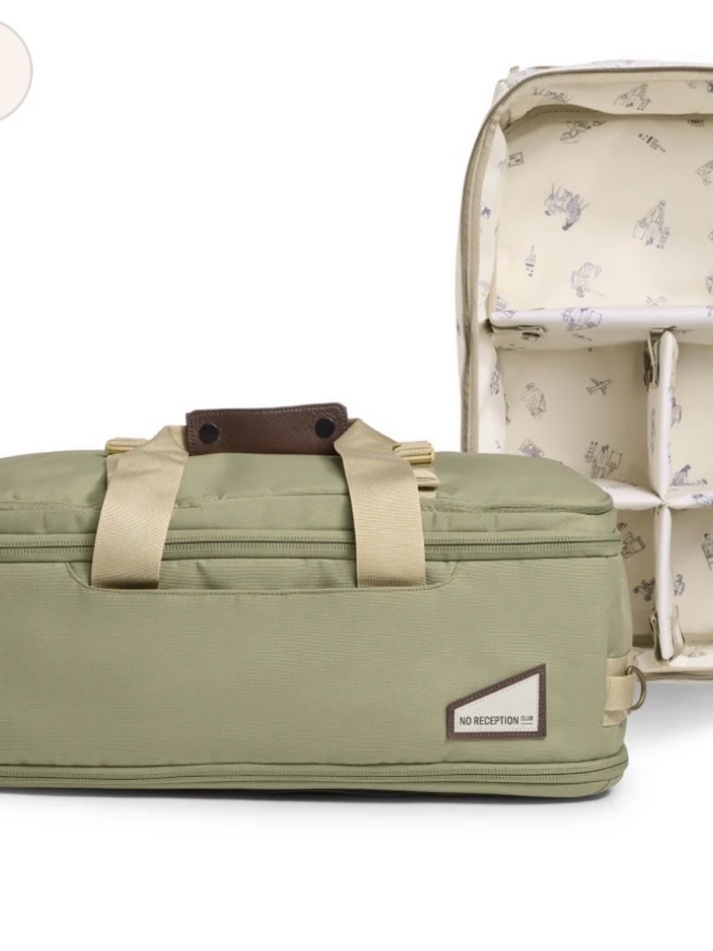 Olive Green Men's Travel Duffel Bag